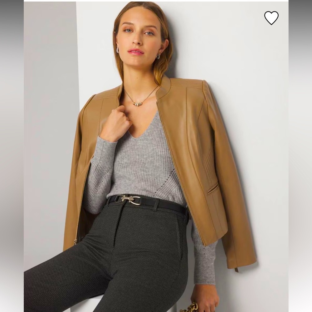 Burberry Women's Size 8 Brown Leather Jacket